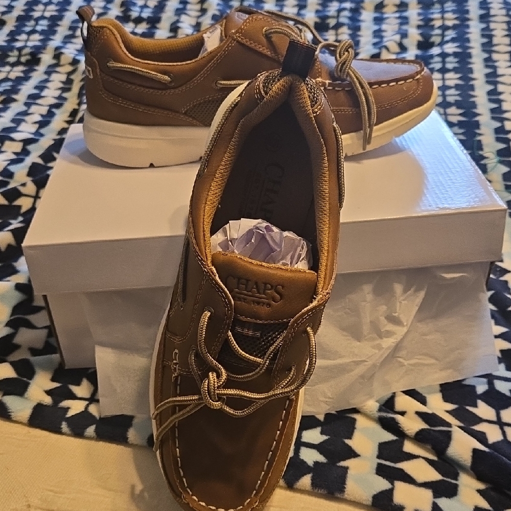 Chaps Men's Brown Boat Shoes